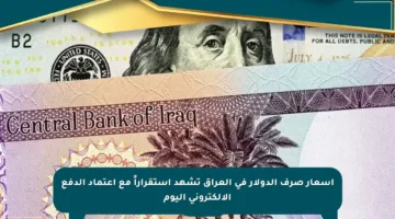 أسعار صرف الدولار في العراق تشهد استقراراً مع اعتماد الدفع الإلكتروني اليوم